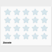 Sticker Étoile Blanc bleu Chevron Ombre (Feuille)