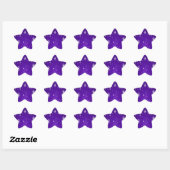 Sticker Étoile Blanche-Neige, Blue Purple Background (Feuille)
