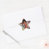 Sticker Étoile blaxploitation afro espion (Enveloppe)