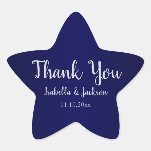 Sticker Étoile Bleu marine (Devant)