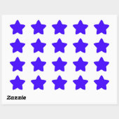 Sticker Étoile Bleu outremer électrique (Feuille)