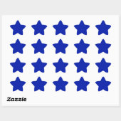 Sticker Étoile Bleu (Pantone) (couleur solide) (Feuille)