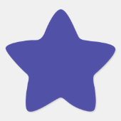 Sticker Étoile Bleu (pigment) (couleur solide) (Devant)