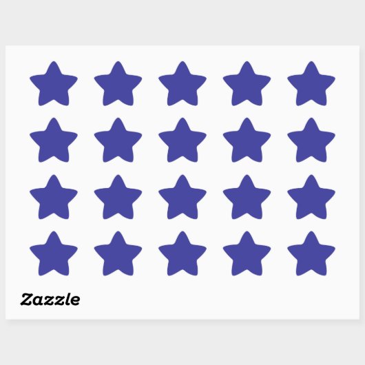 Sticker Étoile Bleu (pigment) (couleur solide) (Feuille)