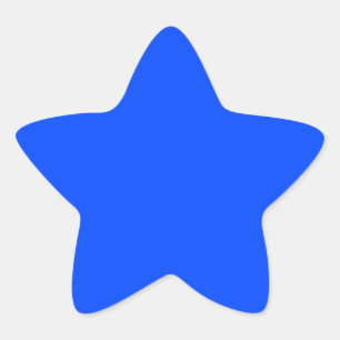 Sticker Étoile Bleu (RYB) (couleur solide)
