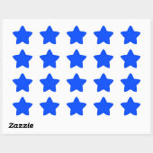 Sticker Étoile Bleu (RYB) (couleur solide) (Feuille)