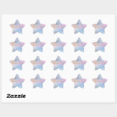 Sticker Étoile Blue Glitz Sparkle Gold Dream (Feuille)