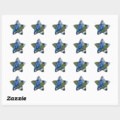 Sticker Étoile Blue Jay (Feuille)