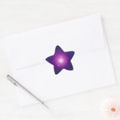 Sticker Étoile Blue Purple Space Galaxy étoiles Abstrait (Enveloppe)