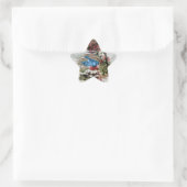 Sticker Étoile Bluebirds en hiver Vintage Noël (Sac)