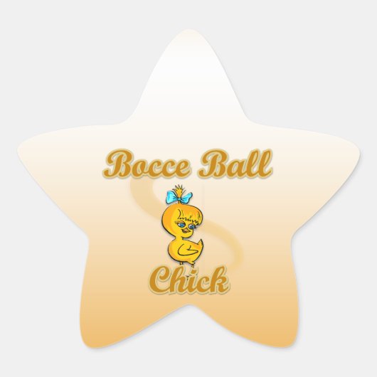 Sticker Étoile Bocce Ball Chick (Devant)