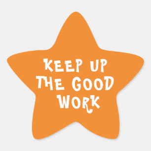 Sticker Étoile Bon Travail Encouragement de l'enseignant rose