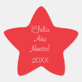 Sticker Étoile Bonne année (Devant)