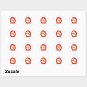 Sticker Étoile Bonne chance Maneki Neko (Feuille)