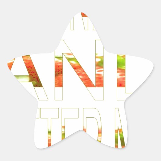 Sticker Étoile Bonne journée et meilleur art nocturne (Devant)