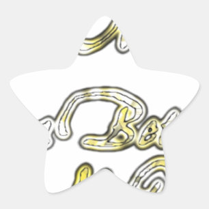 Sticker Étoile Bonne journée et une meilleure soirée Citation d'a