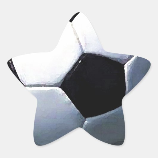 Sticker Étoile Boule de football (Devant)