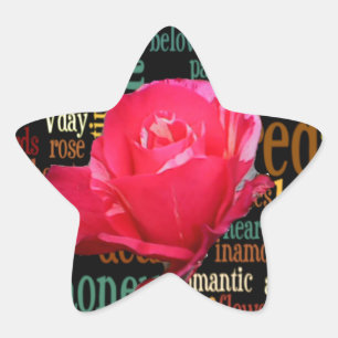 Sticker Étoile Bouquet d'amour : Une expression sincère