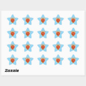 Sticker Étoile Bouton mignon Berry (Feuille)