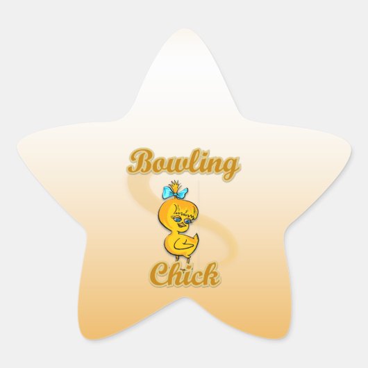 Sticker Étoile Bowling Chick (Devant)