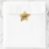 Sticker Étoile Bravo ! Professeur d'or (Sac)