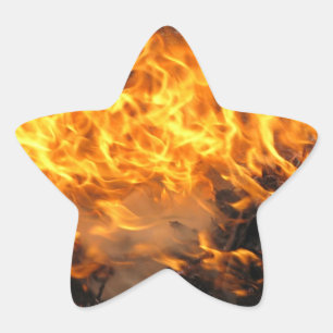 Sticker Étoile Brosse brûlante