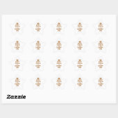 Sticker Étoile Brown Calme et marche (Feuille)