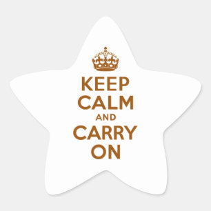 Sticker Étoile Brown Calme et marche