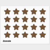Sticker étoile Brown foncé (Feuille)