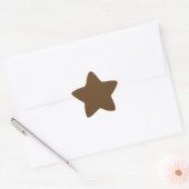 Sticker étoile Brown foncé (Enveloppe)