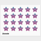Sticker Étoile Bulles bleues canneberges (Feuille)