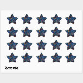Sticker Étoile Bulles cassées (Feuille)
