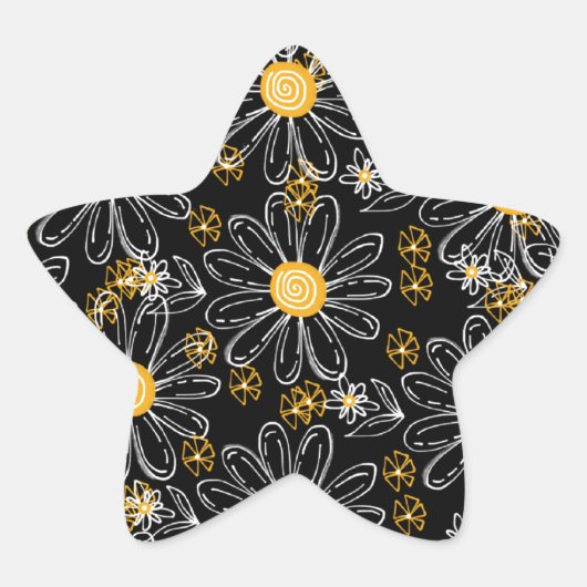 Sticker Étoile Bulles de marguerite (Devant)