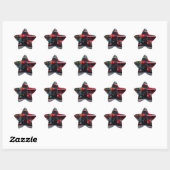 Sticker Étoile Bus Red Double Decker (Feuille)