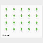 Sticker Étoile Cactus Christmas (Feuille)
