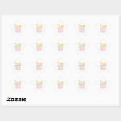 Sticker Étoile Cadeau de Noël (Feuille)