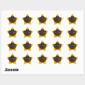 Sticker Étoile Cadeaux de tournesol (Feuille)