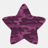Sticker Étoile Camo de couleur violette tyrienne (Devant)