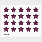 Sticker Étoile Camo de couleur violette tyrienne (Feuille)
