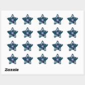 Sticker Étoile Camouflage de la marine (Feuille)