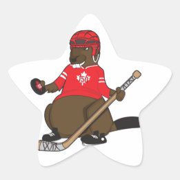 Sticker Étoile Canada 150 en 2017 Hockey Beaver