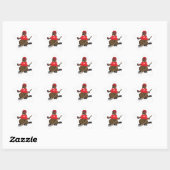 Sticker Étoile Canada 150 en 2017 Hockey Beaver (Feuille)