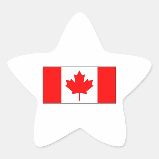 Sticker Étoile Canada - Drapeau canadien (Devant)