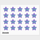 Sticker Étoile candy circuits - berry blue : (Feuille)