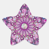 Sticker Étoile Cardinal Red Rosace (Devant)