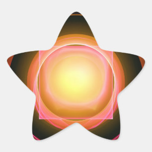 Sticker Étoile Carré Peg dans un trou rond