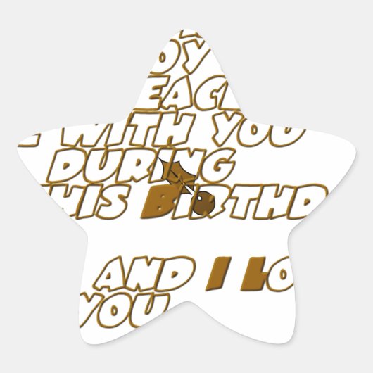 Sticker Étoile Carte d'anniversaire pour un ami chrétien (Devant)