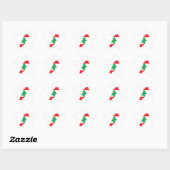 Sticker Étoile Carte du drapeau du Liban (Feuille)