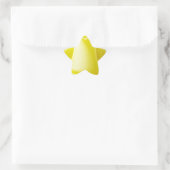 Sticker Étoile Casque de sécurité pour Casquette dur jaune (Sac)