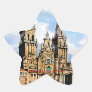 Sticker Étoile Cathédrale Santiago de Compostela (A La Corogne)